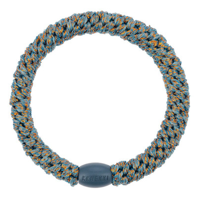 Kknekki Haargummi bunt Haarband mit Perle Mix Glitter Stripe original Zopfgummi