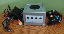 Nintendo Gamecube Platinum Silver DOL-101 USA Console System - Tested