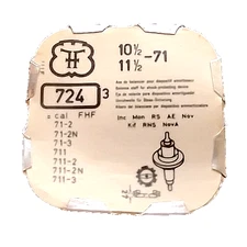 FHF 71 Balance Staff watch part #728 for Fontainemelon 71    "3" staffs