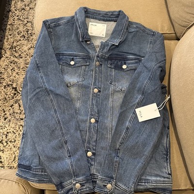 FF.LA Five Four Los Angeles Jean Jacket Men's XL Indigo Blue Denim Bridge New