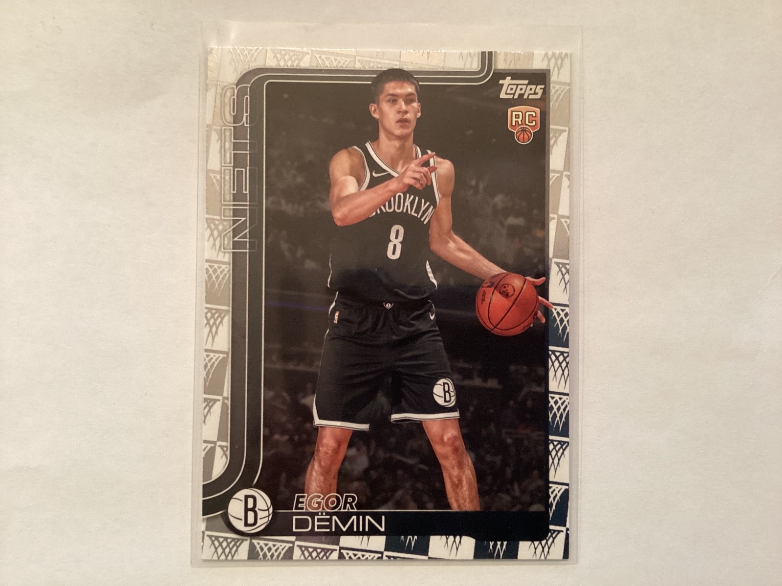 Egor Demin 2025-26 Topps Flagship Diamante Rookie Card # 208 Nets