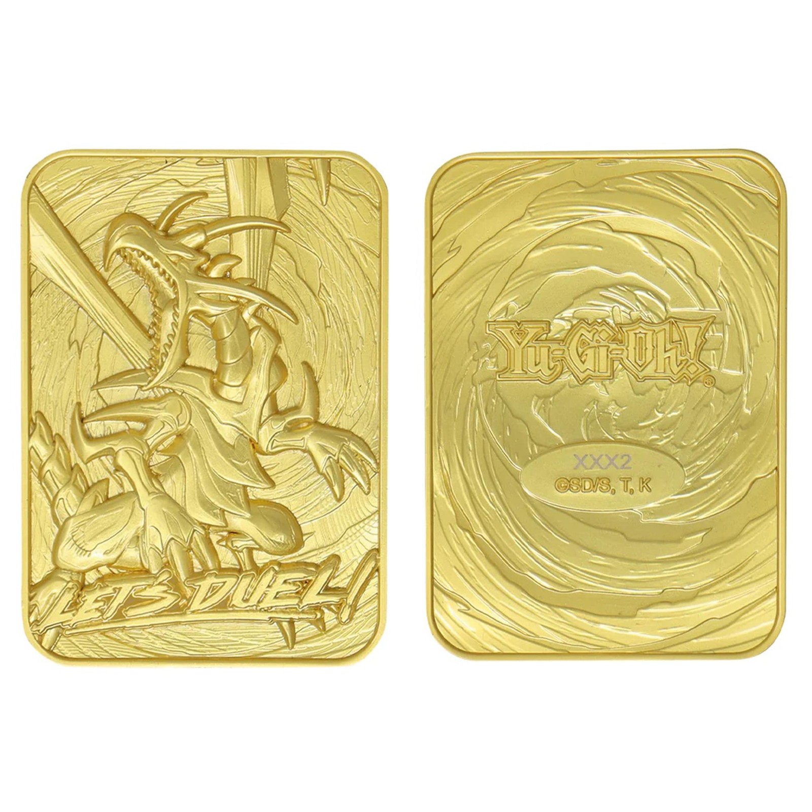 24k Gold Plated Red Eyes B Dragon YuGiOh Metal Card Limited Edition