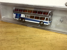 Brekina H0 58290 Modellauto Reisebus Neoplan NH 22 DoppelDeck - blau / weiß 1:87