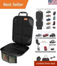 Thick Padding Car Seat Protector with Mesh Pockets - Perfect for Families  Pets