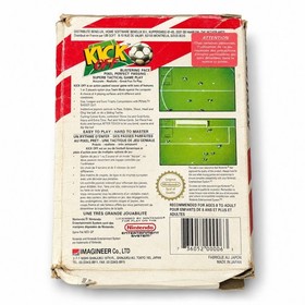 Viejo videojuego Nintendo NES Kick Off &ndash; 1985 &ndash; con la caja original sin instrucciones