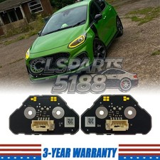 Placa LED de luz diurna DRL amarilla 2 piezas para FORD FIESTA ST-3 MK8.5 2022+
