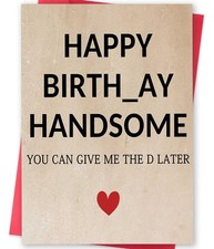 Birthday Gifts for Men, Funny Birthday Card for Boyfriend, Happy Birthday Car...