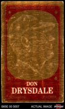 1965 Topps Embossed #15  Don Drysdale  Dodgers HOF 4 - VG/EX