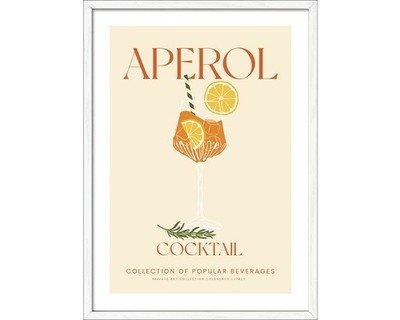 Gerahmtes Bild Aperol Cocktail I 53x73 cm