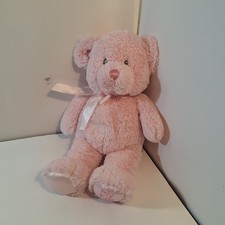 Gund Baby My First Teddy Bear Plush Pink 15" Satin Soft Stuffed Animal