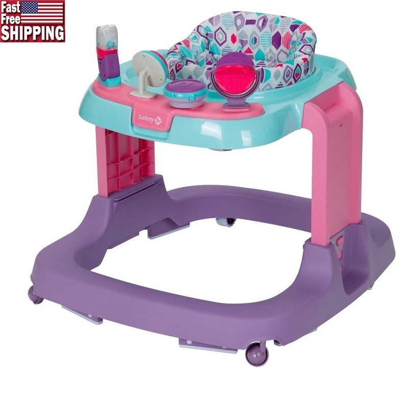 Developmental Baby Walker W/ Interactive Toys & Adjustable Height Positions New
Opens in a new windo