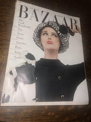 Harper's Bazaar 1963 Avedon cover Fashion - Imagen 2 de 24