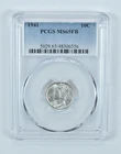1941 Mercury Dime MS65 FB PCGS Blue Label *5785