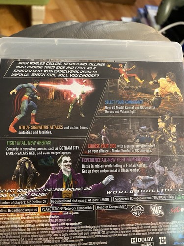 Mortal Kombat vs. DC Universe (Sony PlayStation 3, 2008) Complete CIB Tested PS3 - Picture 6 of 19