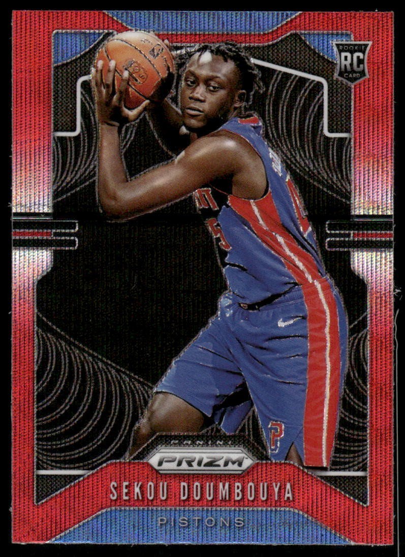 Sekou Doumbouya 2019-20 Prizm #261 Ruby Prizm Rookie Card Pistons RC NM-MT