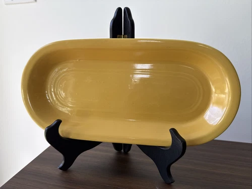 Vintage Fiestaware Yellow Utility Celery Tray 10 1/2”