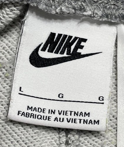 Nike Sportswear Club Sweat Shorts Boys Large Gray Elastic Waist Swoosh Logo - Picture 5 of 9