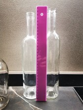 2 Bottiglie vetro 500 ml trasparente per liquori distillati