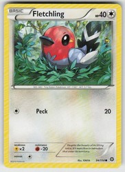 Fletchling 94/114 Steam Siege Common Pokémon Card