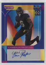 2023 Leaf Vivid Navy Blue Prismatic 1/7 Camerun Peoples #BA-CP1 Auto 7s2