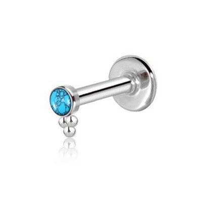 Universale Piercing Staffa Cristallo Labret Madonna Orecchie - Foto 7