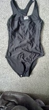 Damen Mädchen Badeanzug Anzug Bademode von Slazenger schwarz Größe 8