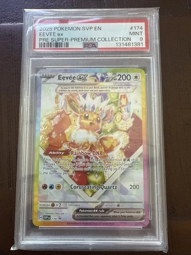 2025 POKEMON SVP EN-SV BLACK STAR PROMO #174 EEVEE EX PSA 9