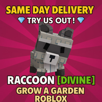 Grow A Garden!🔥 Mô Hình đồ Chơi RACCOON - Chồn - Quà Tặng Cho Bé Mô Hình Roblox | Việt Nam - Foto 8