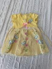 2T GIRLS YOUNGLAND DRESS Gingham EMBROIDERED FLOWERS BUTTERFLIES Vintage Toddler