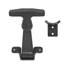 Buyers WJ201H 4-7/8" Rubber Hood Catch With Black "A" Bracket