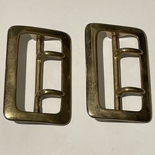 Solid Brass 2 Prong Belt Buckles