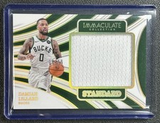 DAMIAN LILLARD 2023-24 PANINI IMMACULATE #TST-LIL THE STANDARD GU JERSEY 05/99