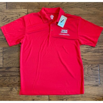 Rivalry Threads Louisiana Ragin' Cajuns Red Polo Shirt Mens Medium NWT