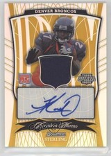 2009 Bowman Sterling Memorabilia Gold Refractor 5/10 Knowshon Moreno #165 0t3