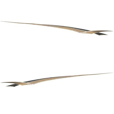 Crownline Boat Graphic Decal 22003 | 119 x 5 Inch Metallic Gold (2PC)