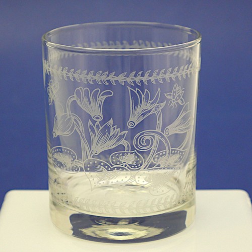 Six Portmeirion Botanic Garden Tumblers/Glasses (10fl oz./285ml) 9cm/3.5" High - Picture 8 of 9