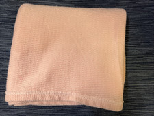 Vintage Baby Morgan Pink Waffle Weave Thermal Cotton Receiving Security Blanket