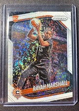 2025 Panini Prizm WNBA Rayah Marshall #47 White Sparkle Prizm SP Rookie Sun RC
