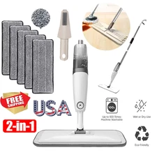 Spray Mops for Floor Cleaning with 5 Washable Pads, Wet Dry Microfiber Mop Home