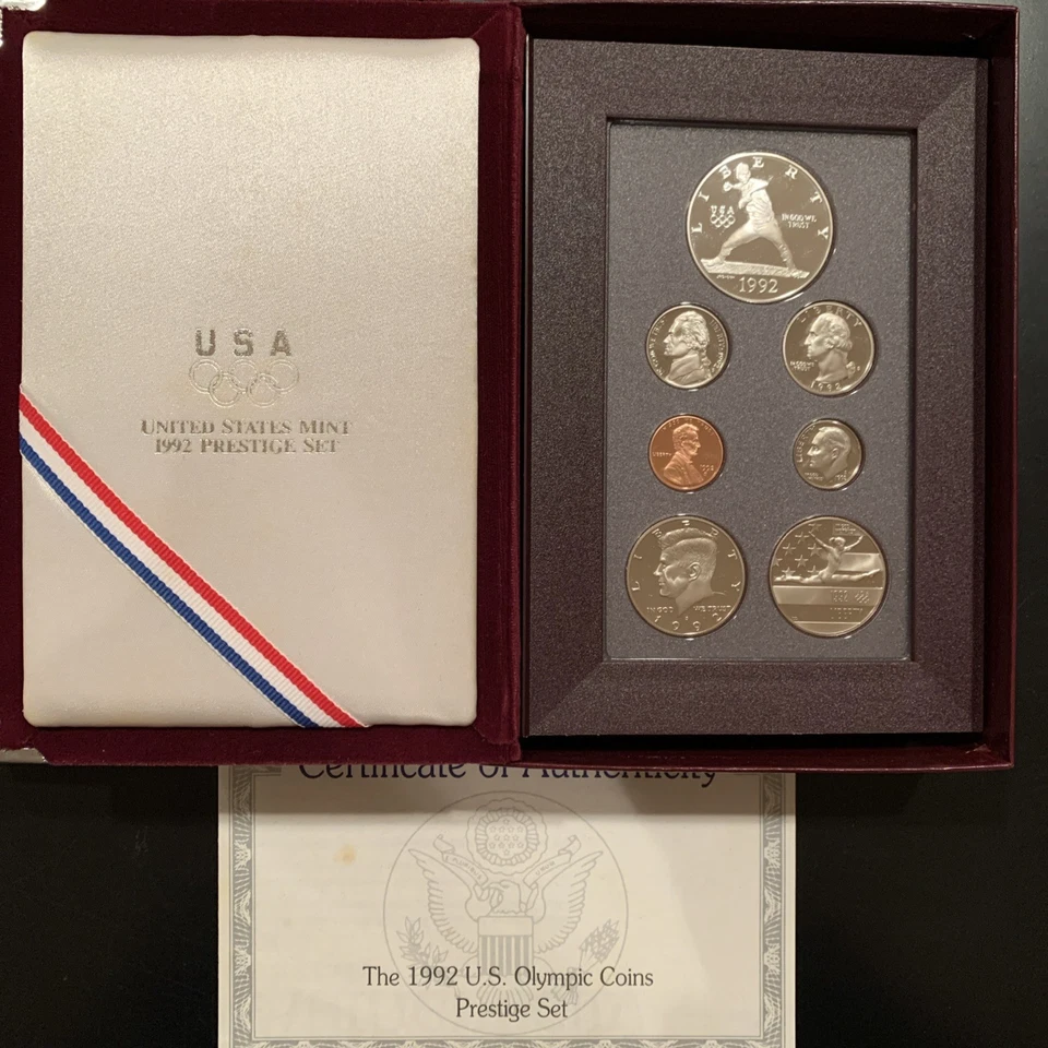 3 U.S. PRESTIGE PROOF SETS - 1990/1991/1992 - 20 COINS - 3 SILVER DOLLARS! - Image 4 of 4