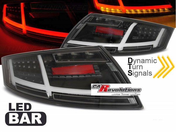 Led RüCkleuchten Dynamische Blinker 8S Look In Schwarz FüR Audi TT 8J 04.2006-02-image