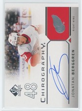 2024-25 UD SP Authentic Jonatan Berggren C-JB Chirography Auto