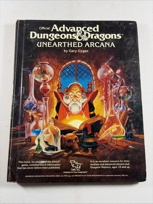 Official Advanced Dungeons & Dragons Unearthed Arcana 2017 TSR 1985 AD&D D&D