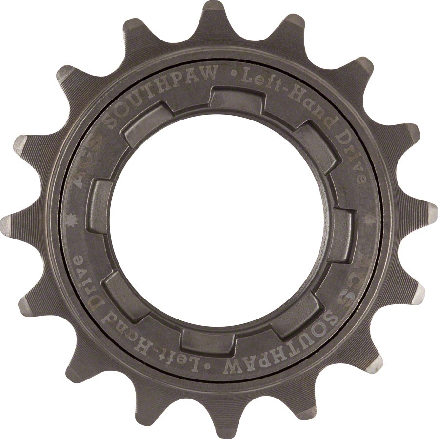 ACS Southpaw Freewheel - 16t Gun Metal For Left Hand Drive 4190₽