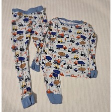 Little Sleepies Construction Bamboo Pajama Set 4T Unisex