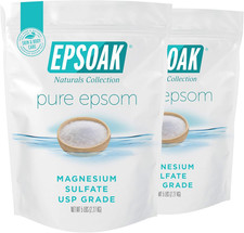 Epsom Salt   10 Lb Two 5 Lb Resealable Bags , Magnesium Sulfate USP, Unscented,