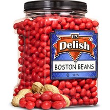 Classic Boston Baked Beans Candy Coated Peanuts by It's Delish, 3 LBS Jumbo...