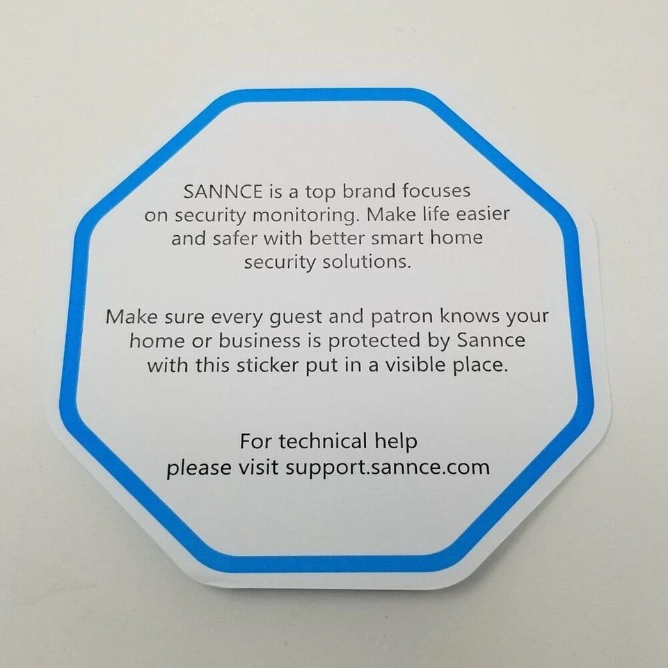 CINCO pegatinas de videovigilancia Sance 24 horas sistema de seguridad advertencia Foto 2 de 4