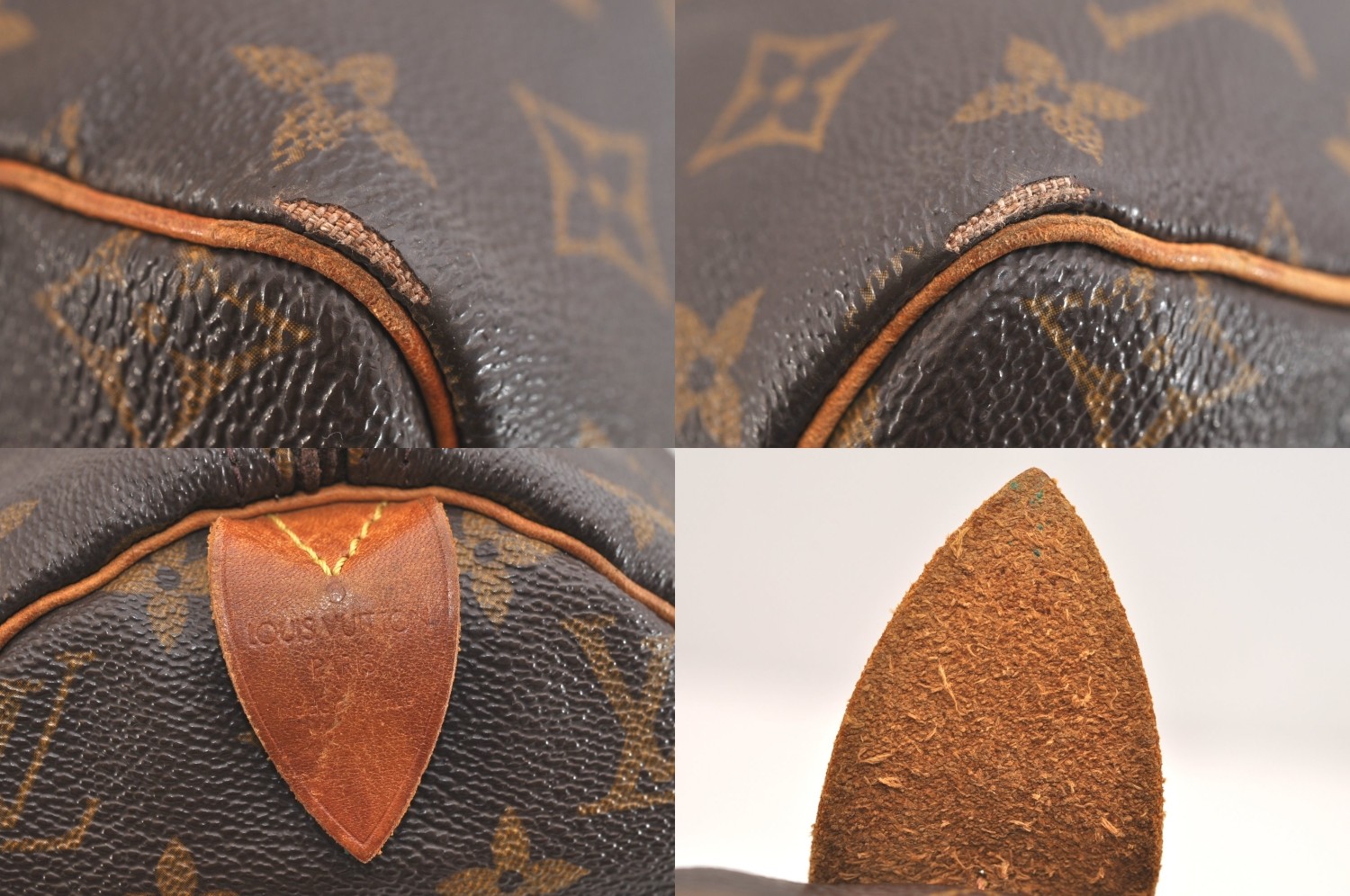 Authentic Louis Vuitton Monogram Speedy 30 Hand Boston Bag M41526 LV 4761N