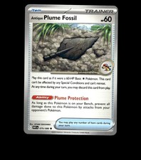 Antique Plume Fossil – 079/086 – White Flare – Normal – Near Mint Pokemon Card